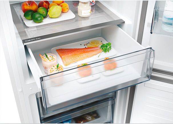 Frigorífico Candy CNCQ2T618EW precio. Conservación óptima con Fresh 0ºC Area