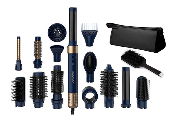 Moldeador Cecotec Bamba CeramicCare 14in1 AirGlam Luxury precio. Moldeador multifunción con 14 cabezales
