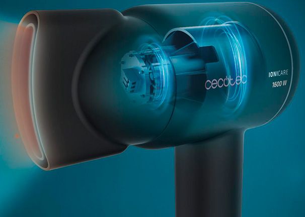 Secador Cecotec Bamba IoniCare RockStar Ion Touch Ahorra tiempo de secado