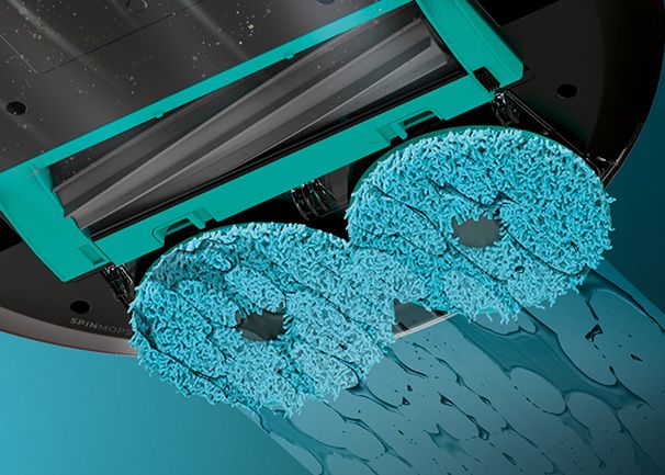 Robot aspirador Cecotec Conga 9590 Spin Revolution Ultra Power Home 8-Mop Fregado perfecto. Mopas Spin Wet