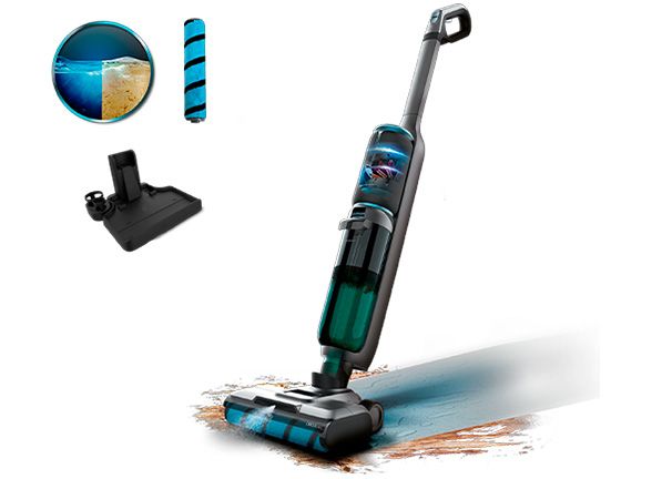 Aspirador escoba Cecotec FreeGo Wash&Vacuum Spray precio. Rodillo Wet Jalisco