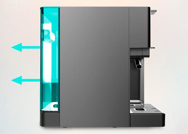 Cafetera de cápsulas Cecotec FreeStyle Latte Amplios depósitos