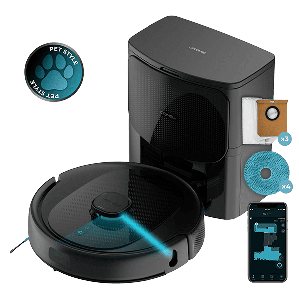 Robot aspirador Cecotec Conga 9990 IA Spin Revolution Ultra Power Home 8-Mop Robot aspirador Cecotec Conga 9990 IA Spin Revolution Ultra Power Home 8-Mop