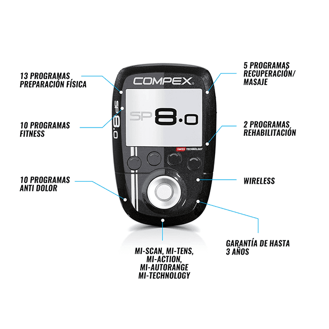 Electroestimulador muscular Compex SP 8.0 Electroestimulador muscular Compex SP 8.0