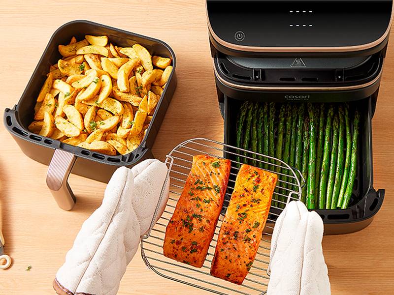 Freidora de aire Cosori Turbo Tower Pro Smart Chef Edition 10,8L - Mayor capacidad y eficiencia en menos espacio Freidora de aire Cosori Turbo Tower Pro Smart Chef Edition 10,8L Mayor capacidad y eficiencia en menos espacio