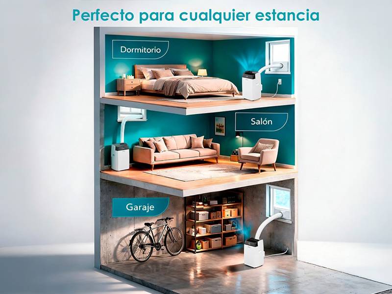 Aire acondicionado portátil Daitsu Alisios Premium APD12FCX - Ideal para cualquier estancia Aire acondicionado portátil Daitsu Alisios Premium APD12FCX Ideal para cualquier estancia