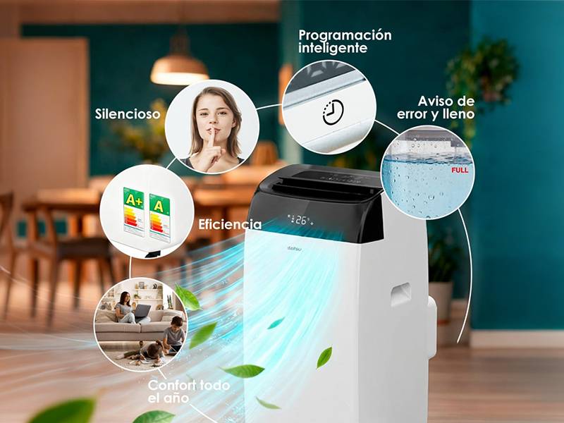 Aire acondicionado portátil Daitsu Alisios Premium APD12FCX - Eficiencia energética Aire acondicionado portátil Daitsu Alisios Premium APD12FCX Eficiencia energética
