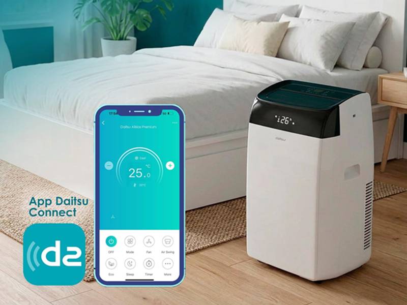 Aire acondicionado portátil Daitsu Alisios Premium APD12FCX - Control inteligente Aire acondicionado portátil Daitsu Alisios Premium APD12FCX Control inteligente
