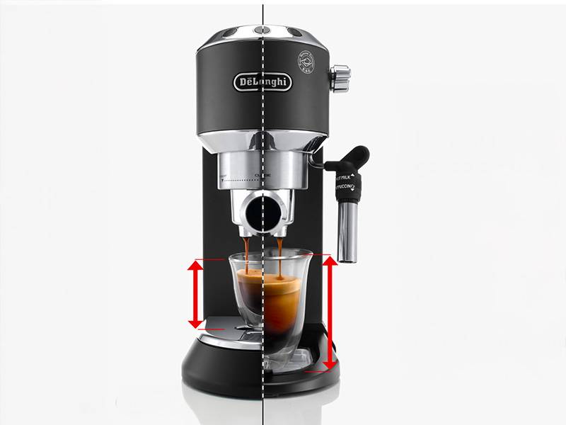 Cafetera De'Longhi Dedica Style - Bandeja de goteo de dos niveles Cafetera De'Longhi Dedica Style Bandeja de goteo de dos niveles