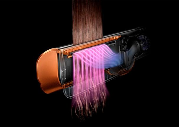 Plancha secador de pelo Dyson Airstrait precio. Utiliza aire, no placas calientes