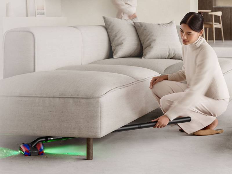 Aspiradora Dyson PencilVac Fluffycones - Limpieza total hasta el borde y debajo de muebles bajos Aspiradora Dyson PencilVac Fluffycones Limpieza total hasta el borde y debajo de muebles bajos