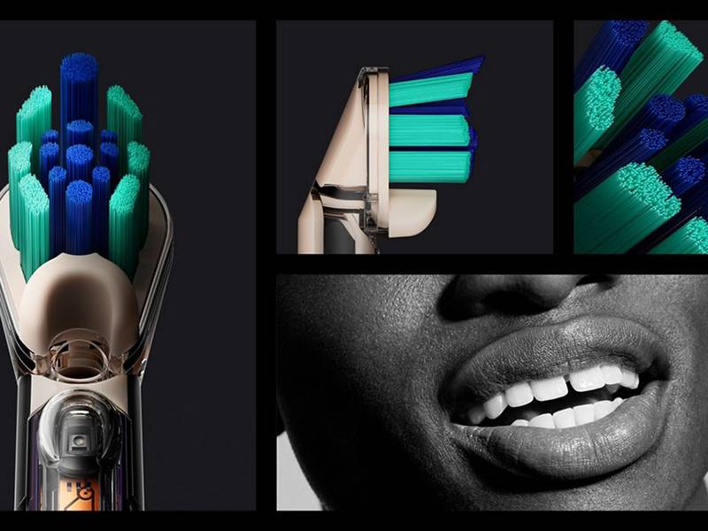 Cepillo de dientes eléctrico Dyson CameraJet - Cabezal de doble cerda y oscilación sónica variable Cepillo de dientes eléctrico Dyson CameraJet Cabezal de doble cerda y oscilación sónica variable