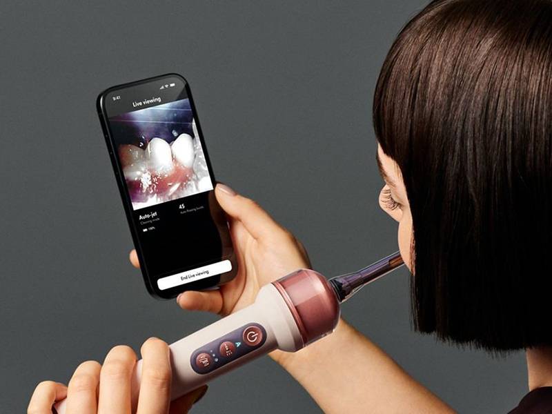 Cepillo de dientes eléctrico Dyson CameraJet Ecosistema completo para la salud bucal