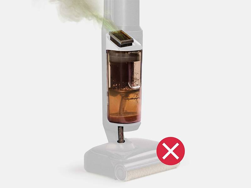 Fregona eléctrica Dyson Clean+Wash Hygiene - Sin filtro, sin bacterias, sin malos olores Fregona eléctrica Dyson Clean+Wash Hygiene Sin filtro, sin bacterias, sin malos olores