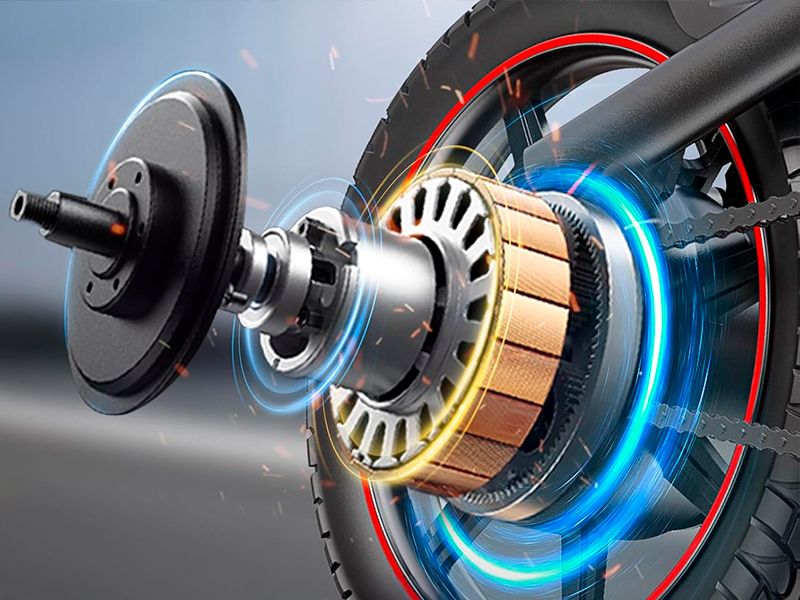 Bicicleta eléctrica DYU D3S Motor potente