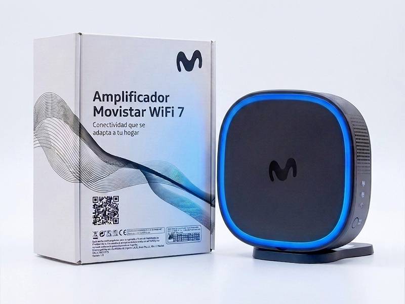 Amplificador Movistar WiFi 7 - Más sostenible Amplificador Movistar WiFi 7 Más sostenible