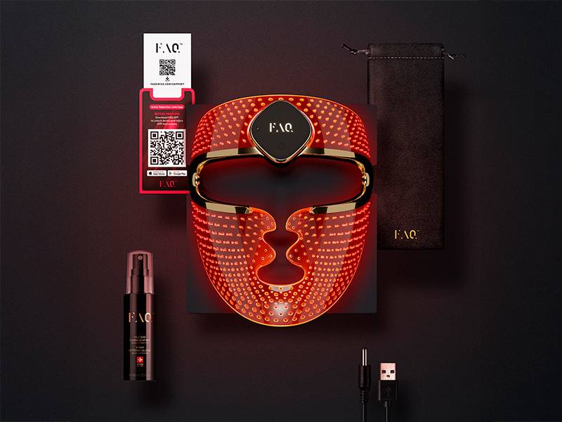 Máscara facial Foreo FAQ 202 - Cobertura uniforme de luz Máscara facial Foreo FAQ 202 Cobertura uniforme de luz