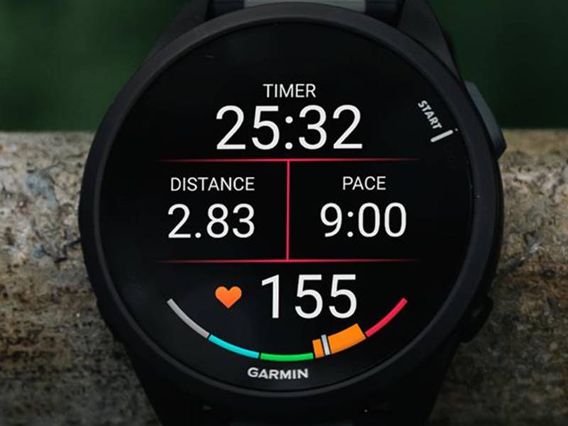 Garmin Watch Forerunner 165 (43 mm) - Pantalla AMOLED táctil Garmin Watch Forerunner 165 (43 mm) Pantalla AMOLED táctil