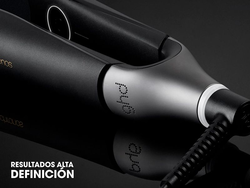 Plancha de pelo ghd Chronos Eje único rediseñado y barril suave y redondeado