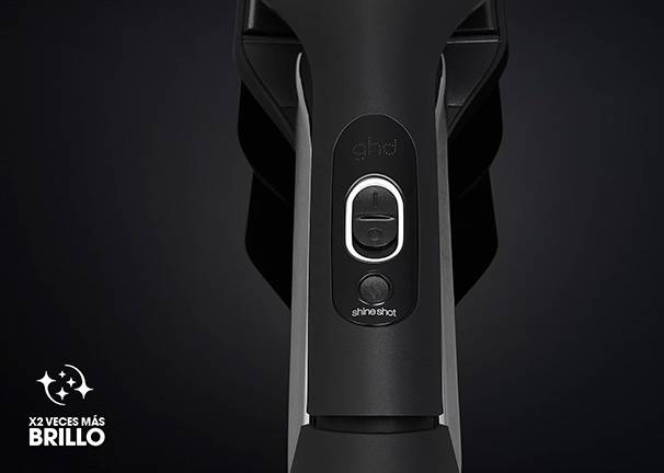 Plancha de pelo ghd Duet Style set de regalo Modo Shine Shot™ para pulir en cabello seco