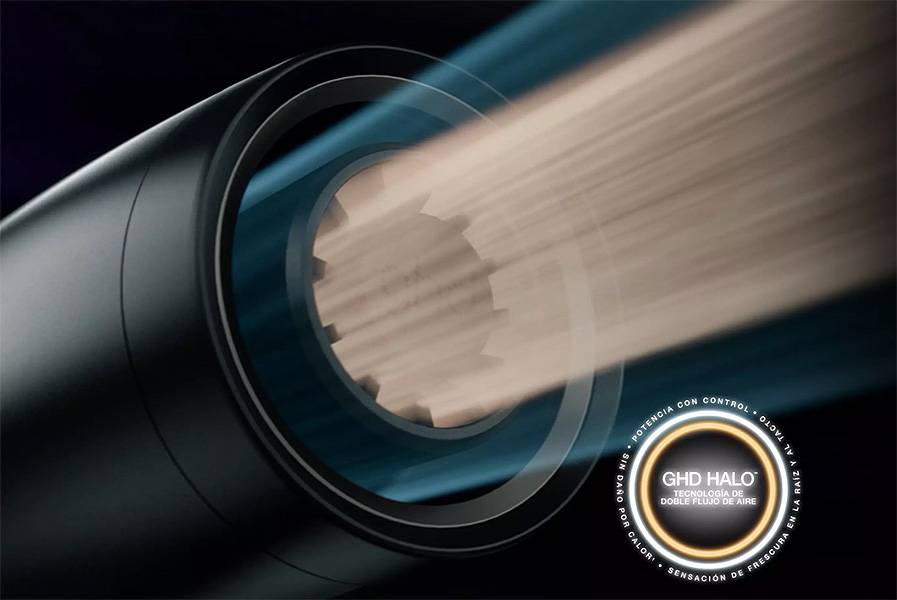 Secador ghd Speed - Tecnología ghd Halo™ con doble flujo de aire Secador ghd Speed Tecnología ghd Halo™ con doble flujo de aire