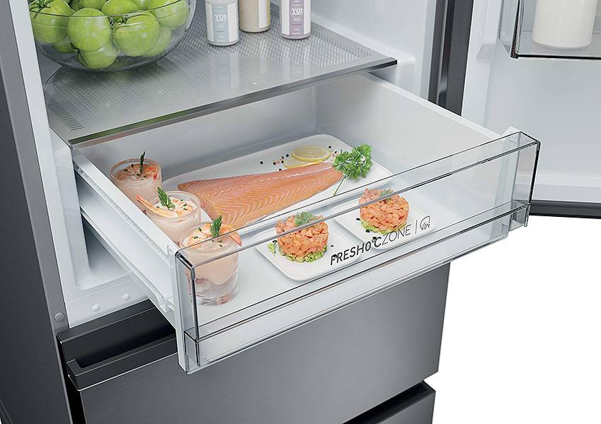 Frigorífico Haier HTR3618CNMG - Más frescura para tus alimentos Frigorífico Haier HTR3618CNMG Más frescura para tus alimentos