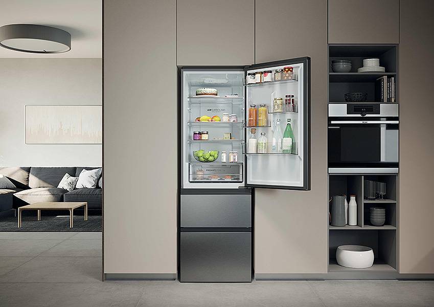 Frigorífico Haier HTR3618CNMG - Capacidad flexible y organizada Frigorífico Haier HTR3618CNMG Capacidad flexible y organizada