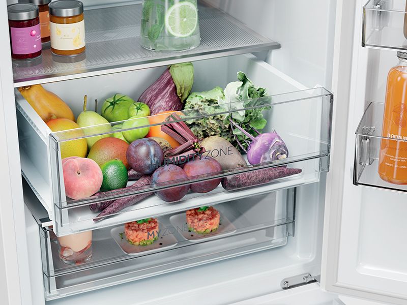 Frigorífico Haier HTW5618DNPW Frescura prolongada con Humidity Zone