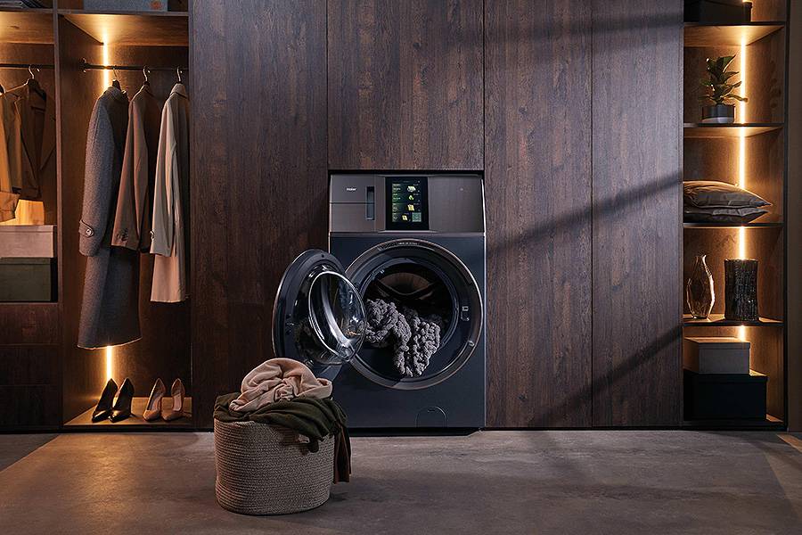 Lavadora secadora Haier HWD180BD12LGNU-S Lavado y secado en 59 minutos
