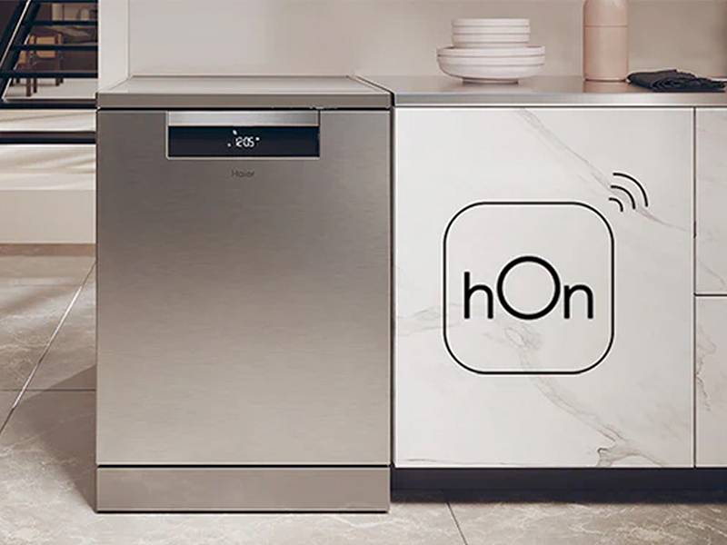 Lavavajillas HAIER XF 5C4M1X - Conectividad inteligente con hOn Lavavajillas HAIER XF 5C4M1X Conectividad inteligente con hOn