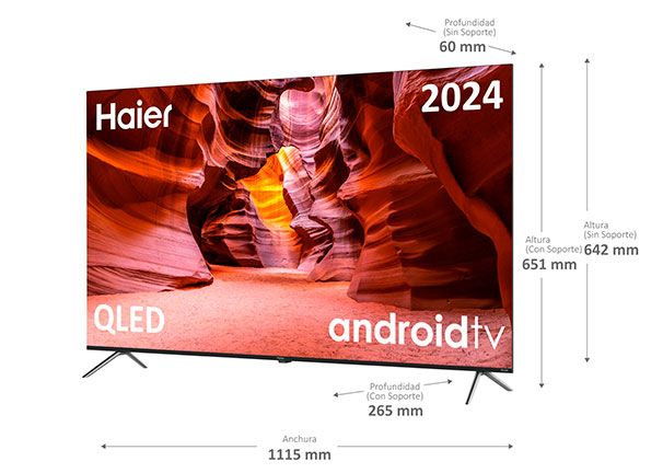 Haier H50K705UG precio. Diseño sin marcos, moderno y elegante