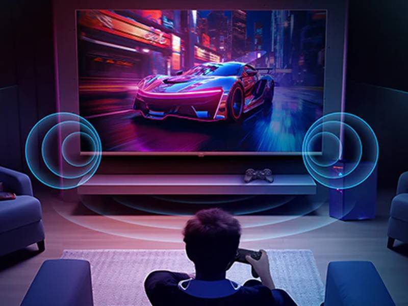 Smart TV Haier H50S80GUX 50'' - Sonido inmersivo con Dolby Audio y altavoces potentes Smart TV Haier H50S80GUX 50'' Sonido inmersivo con Dolby Audio y altavoces potentes