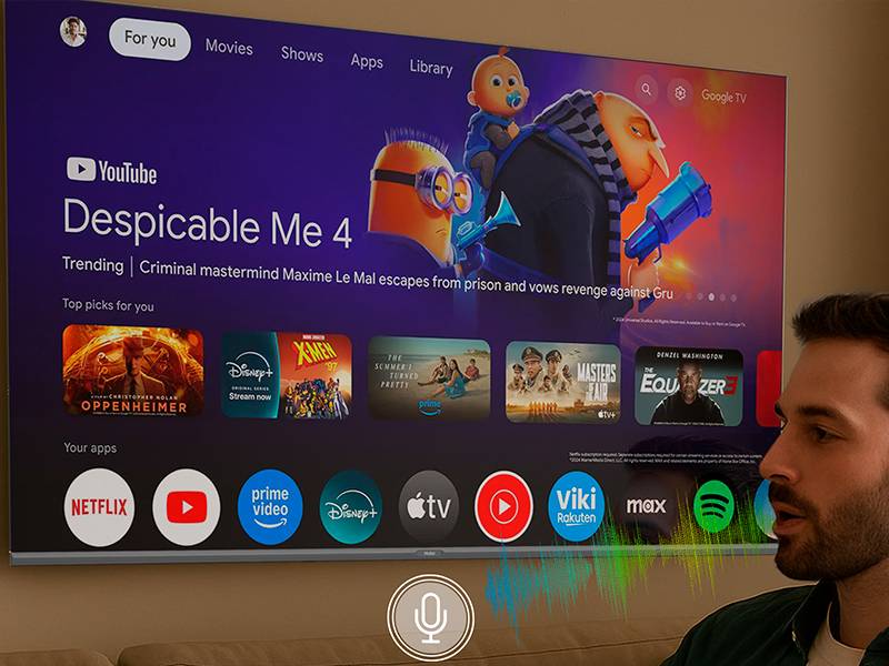 Smart TV Haier H65S80FUX 65'' - Control por voz y Google Assistant integrado Smart TV Haier H65S80FUX 65'' Control por voz y Google Assistant integrado