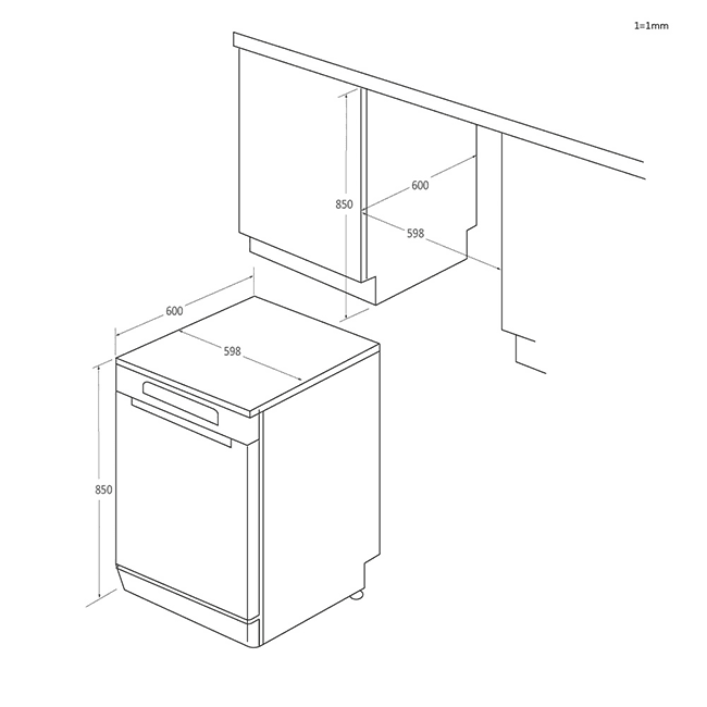 Lavavajillas HAIER XF 5C4M1X Lavavajillas HAIER XF 5C4M1X