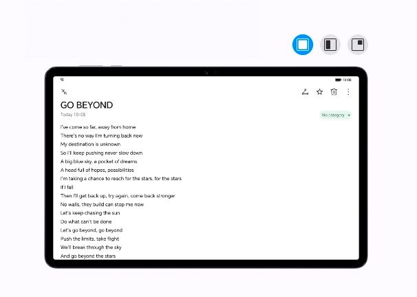 HONOR Pad X9 wifi Una pantalla, múltiples ventanas, miles de tareas
