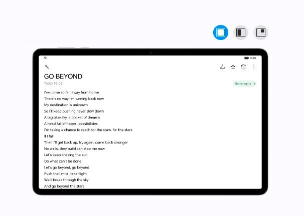 HONOR Pad X9 wifi Una pantalla, múltiples ventanas, miles de tareas