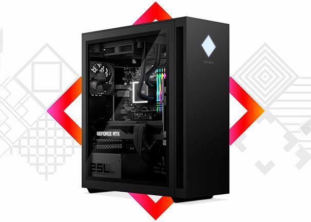 Torre de gaming HP OMEN i7 RTX4060 Unidad de estado sólido de 1 TB