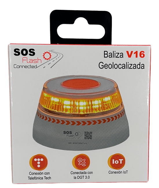 Pack de 2 balizas de emergencia conectadas (V16) INNOVA SOS Flash Pack de 2 balizas de emergencia conectadas (V16) INNOVA SOS Flash