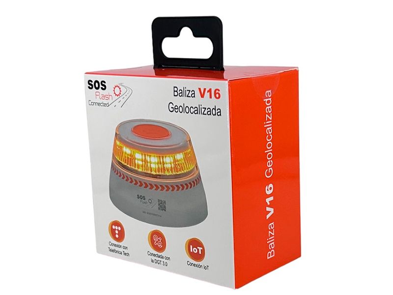 Baliza de emergencia conectada (V16) INNOVA SOS Flash Certificado IP54