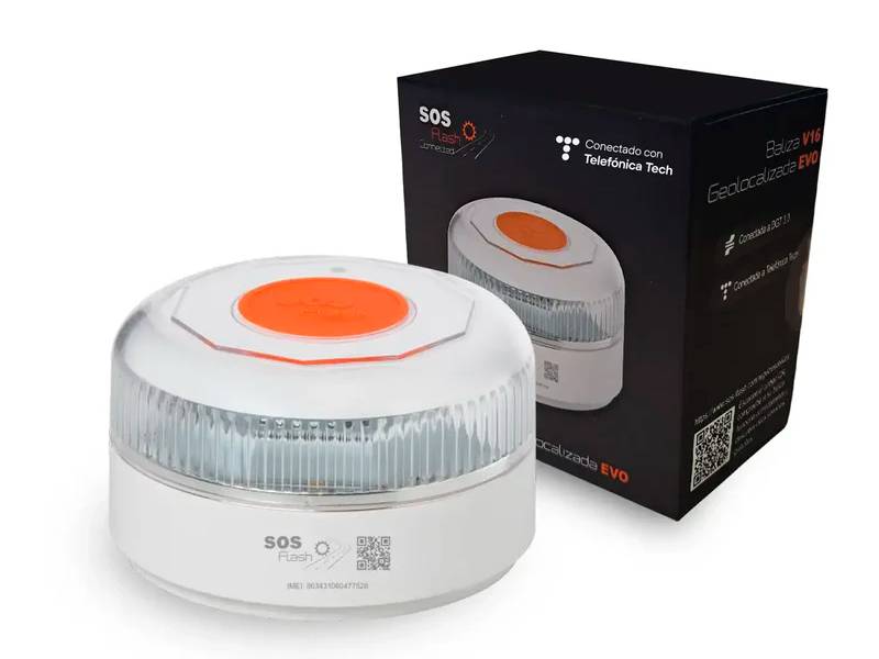Pack de 2 balizas de emergencia conectadas (V16) INNOVA SOS Flash EVO - Conectada con la DGT 3.0 Pack de 2 balizas de emergencia conectadas (V16) INNOVA SOS Flash EVO Conectada con la DGT 3.0