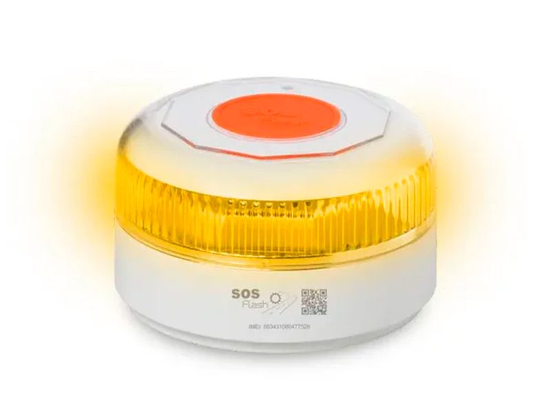 Pack de 2 balizas de emergencia conectadas (V16) INNOVA SOS Flash EVO SIM IoT válida hasta 31/12/2038
