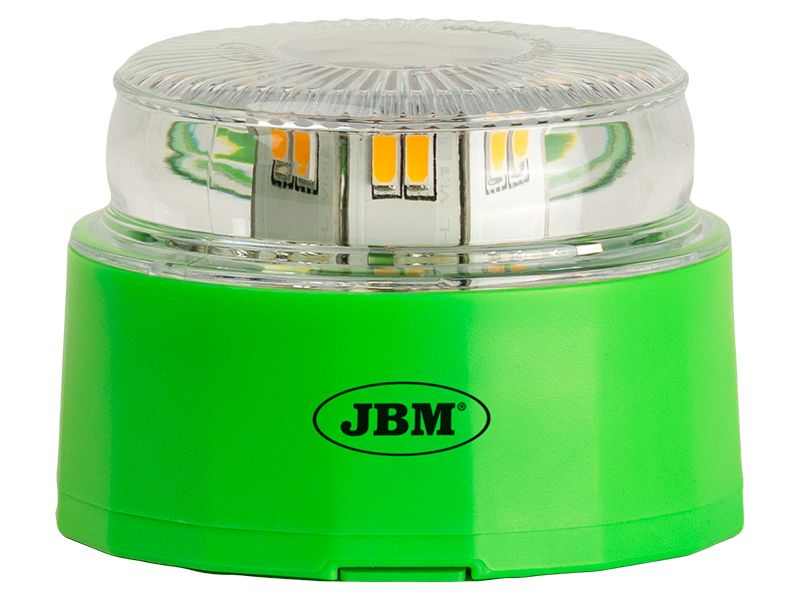 Baliza de emergencia conectada (V16) JBM Diseño antigolpes, certificado IP54