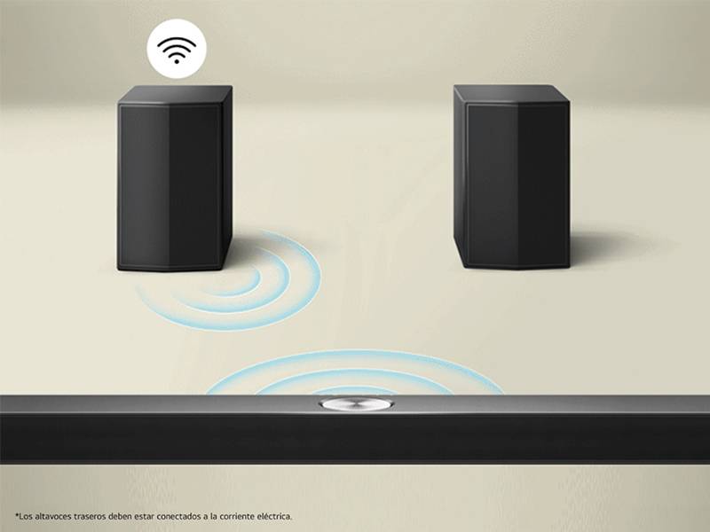 Barra de sonido LG S70TR - Altavoces traseros inalámbricos Barra de sonido LG S70TR Altavoces traseros inalámbricos