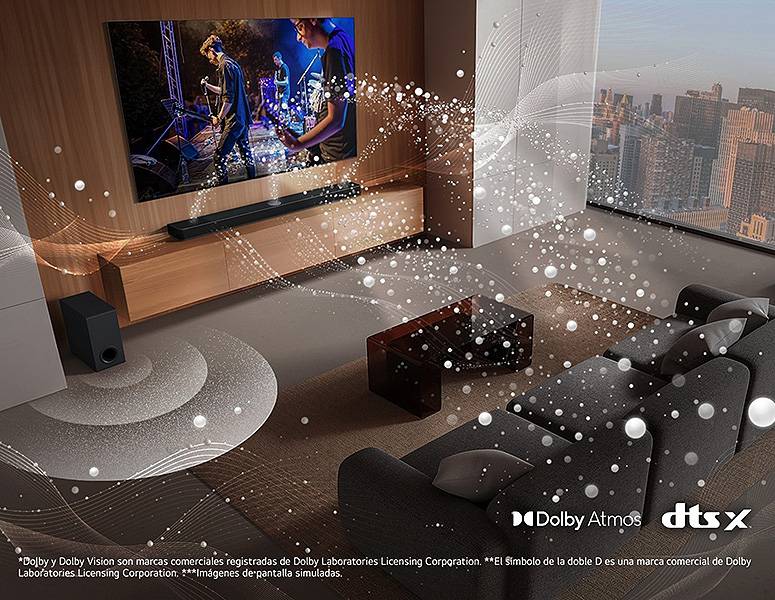 Barra de sonido LG S70TY - Sonido envolvente y lleno de matices Barra de sonido LG S70TY Sonido envolvente y lleno de matices