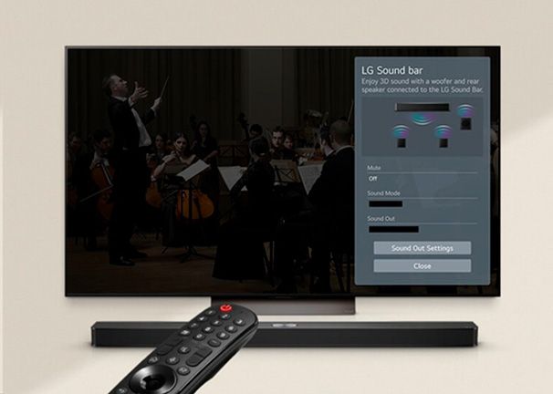 LG Barra de Sonido Soundbar S40T WOW Interface