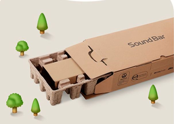LG Barra de Sonido Soundbar S40T precio. Cajas fabricadas con materiales reciclados