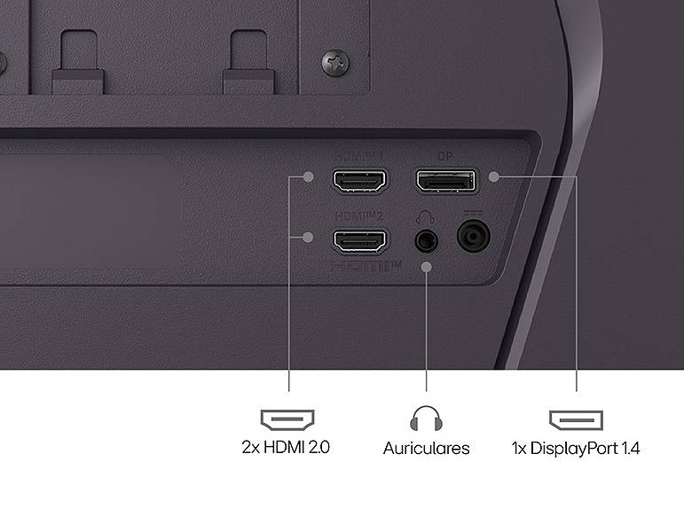 Monitor de gaming LG 27G610A-B 27'' - Conexiones avanzadas para un rendimiento de alto nivel Monitor de gaming LG 27G610A-B 27'' Conexiones avanzadas para un rendimiento de alto nivel