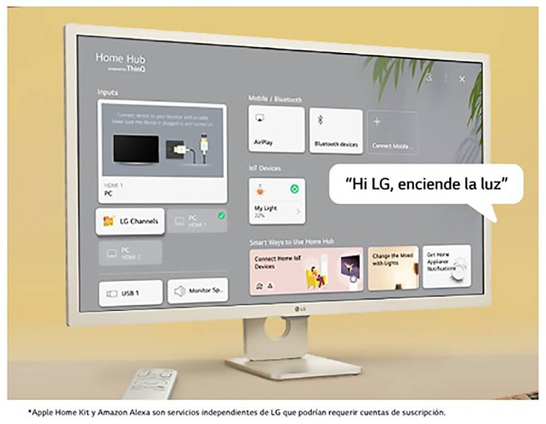 Monitor de gaming LG 32SR50F-W 32'' - El Panel de control de todos tus dispositivos inteligentes Monitor de gaming LG 32SR50F-W 32'' El Panel de control de todos tus dispositivos inteligentes