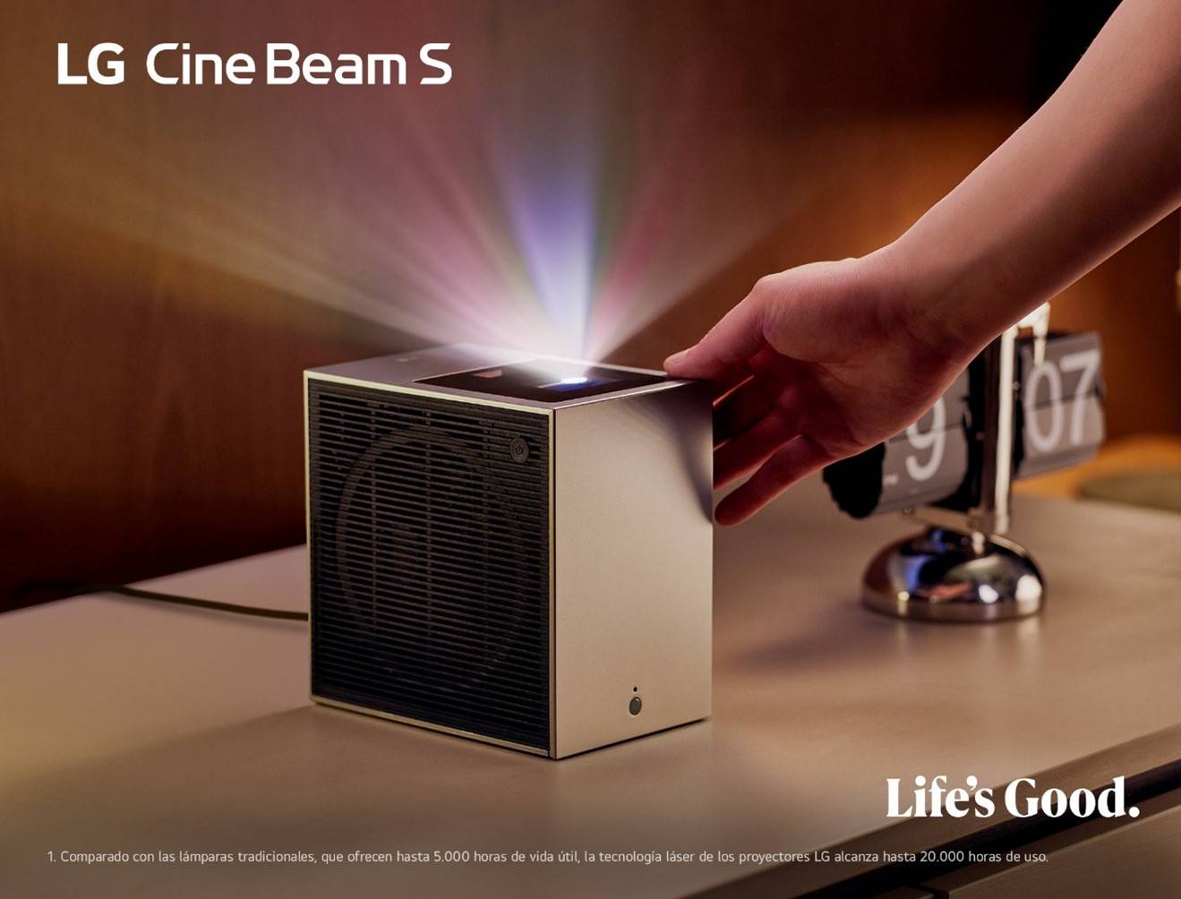 Proyector LG CineBeam S PU615U - Hasta 20.000 horas de vida útil Proyector LG CineBeam S PU615U Hasta 20.000 horas de vida útil