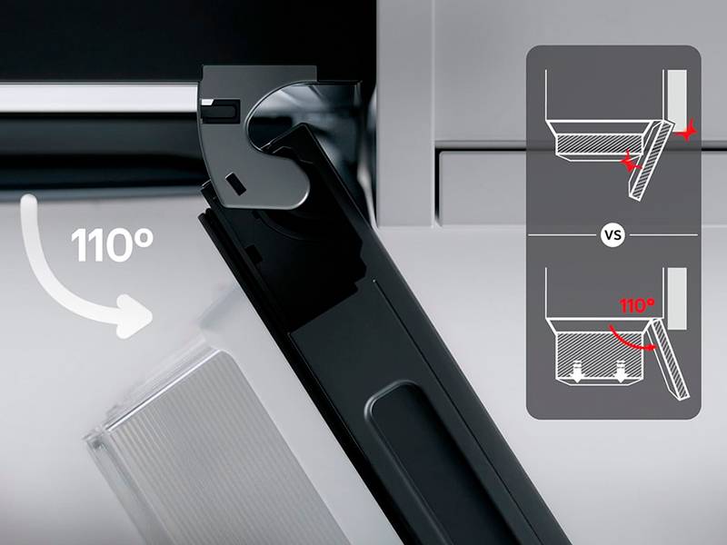 Frigorífico LG GBBSJ20DSW Únicos con apertura 110º y puerta reversible